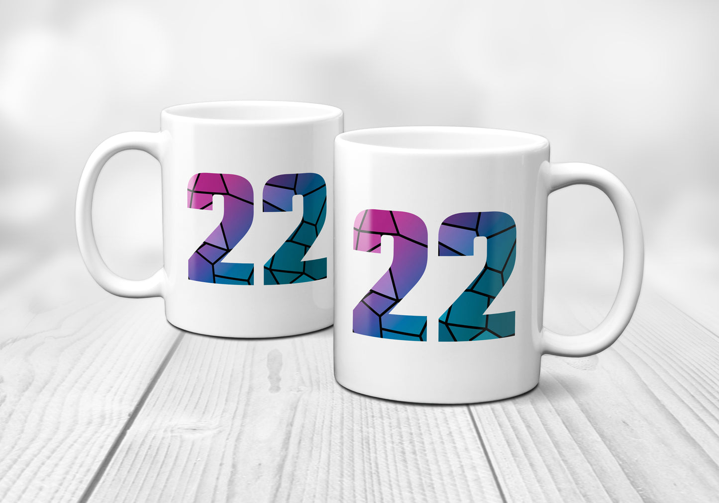22 Number Mug (White)