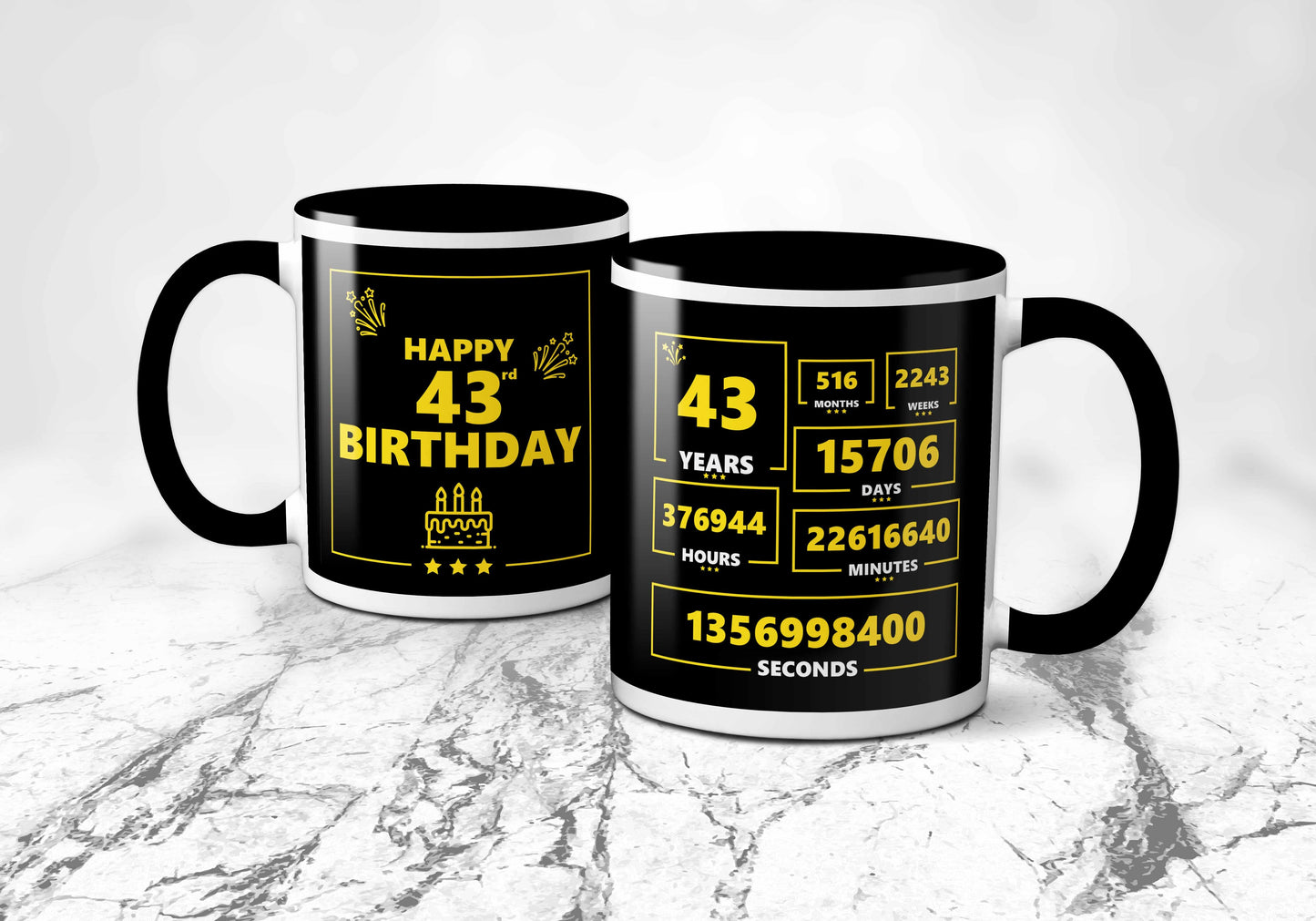 43rd Birthday Mug