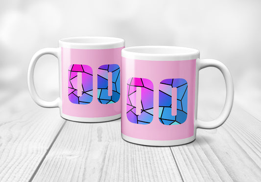 00 Number Mug (Light Pink)