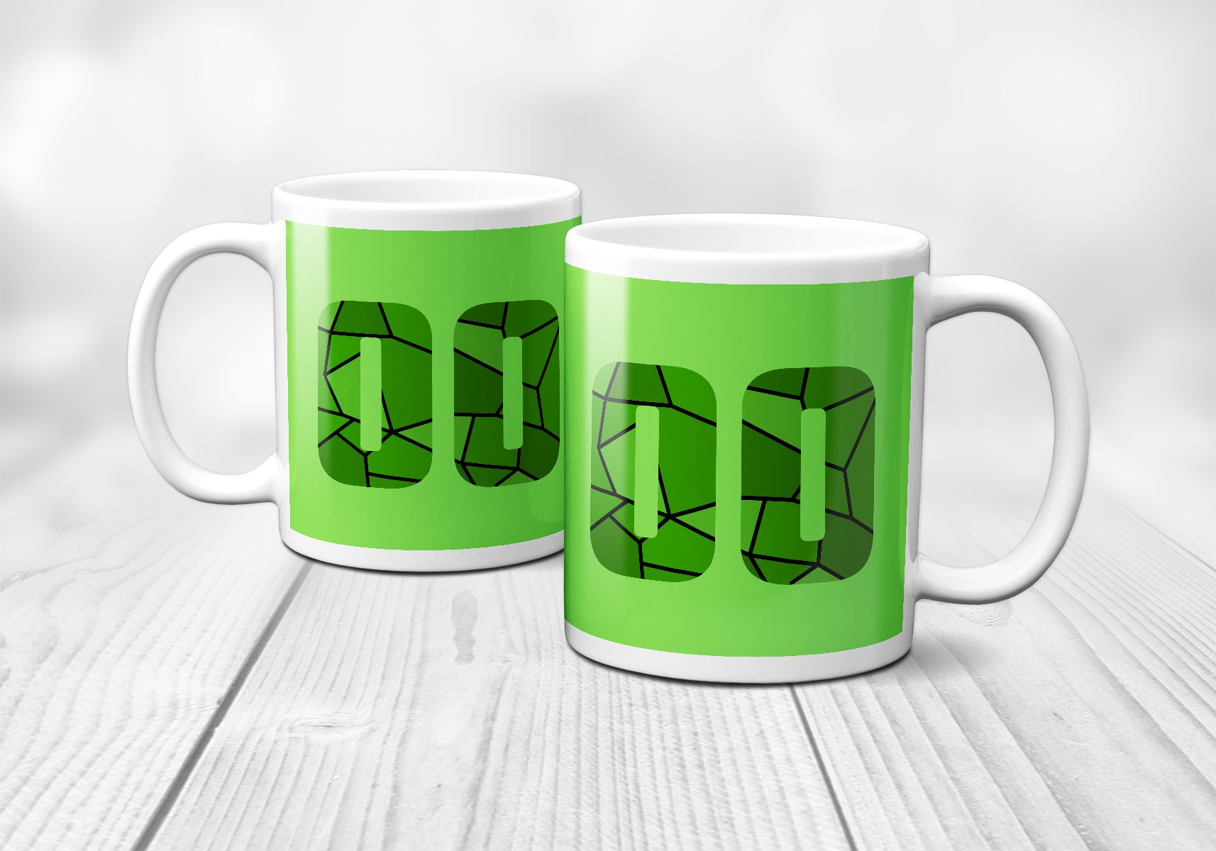 00 Number Mug (Liril Green)