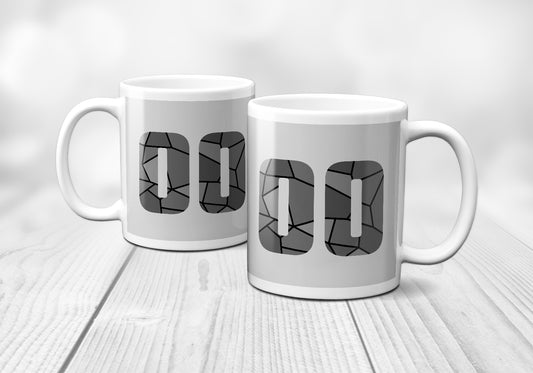 00 Number Mug (Melange Grey)