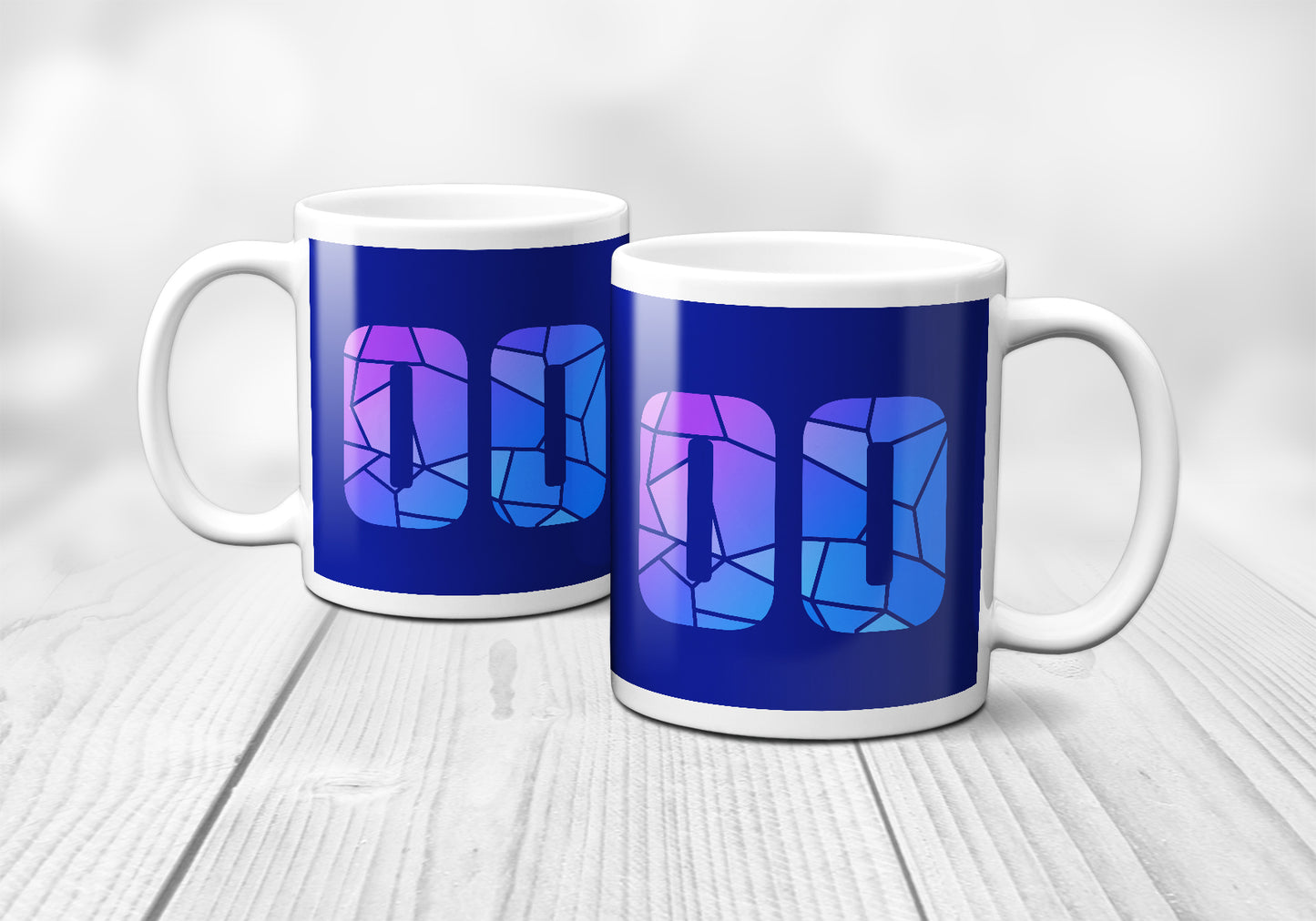 00 Number Mug (Royal Blue)