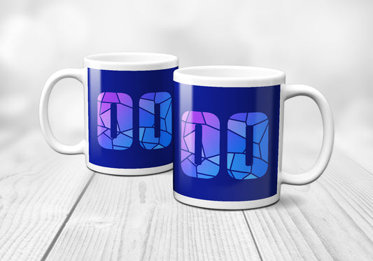 00 Number Mug (Royal Blue)