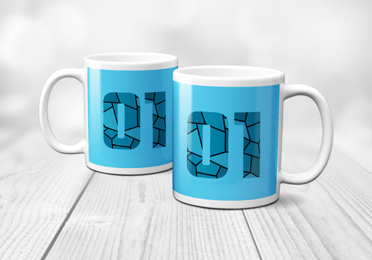 01 Number Mug (Sky Blue)