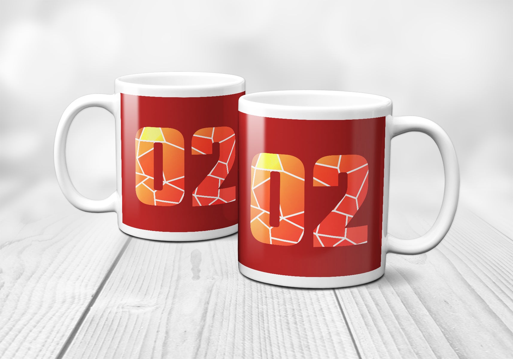 02 Number Mug (Red)