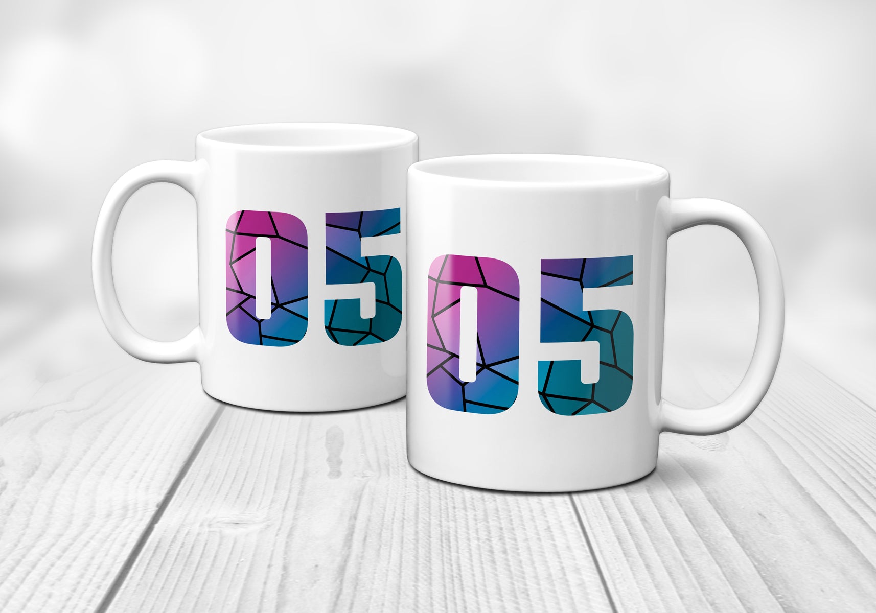 05 Number Mug (White)