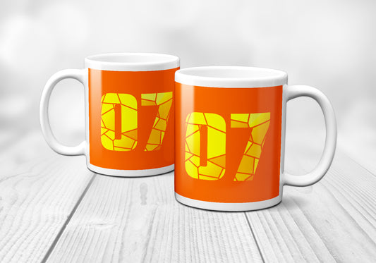 07 Number Mug (Orange)