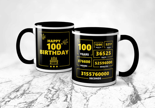 100th Year Birthday Mug