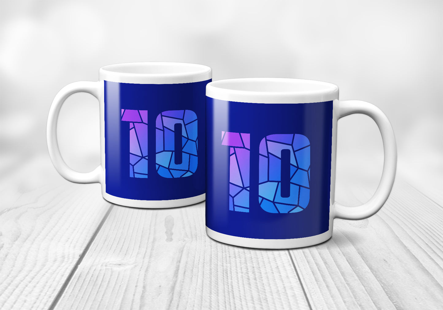 10 Number Mug (Royal Blue)