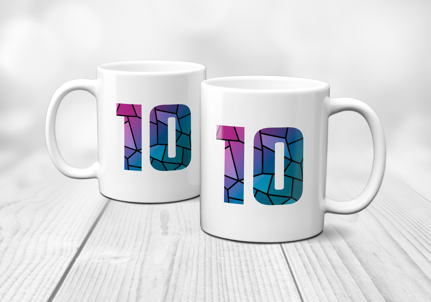 10 Number Mug (White)