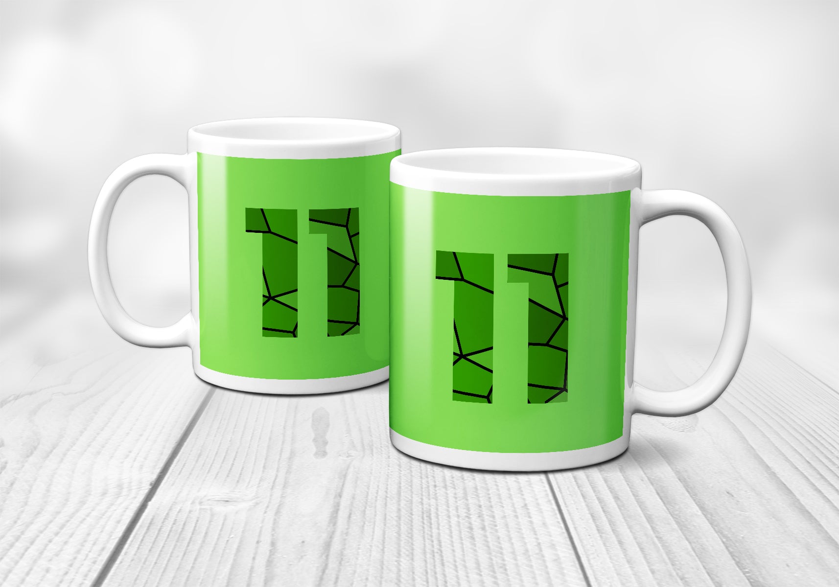 11 Number Mug (Liril Green)