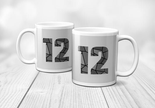 12 Number Mug (Melange Grey)