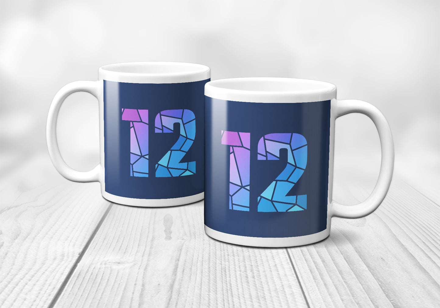 12 Number Mug (Navy Blue)