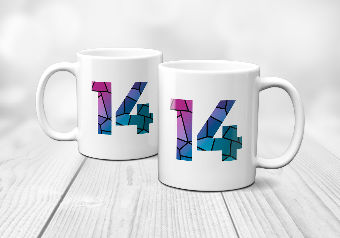 14 Number Mug (White)