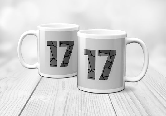 17 Number Mug (Melange Grey)