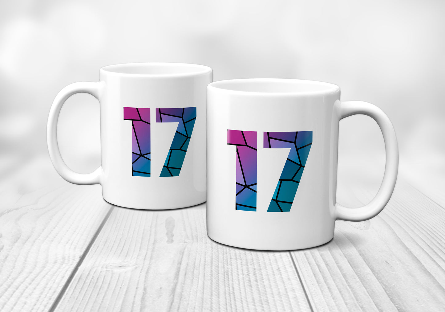 17 Number Mug (White)