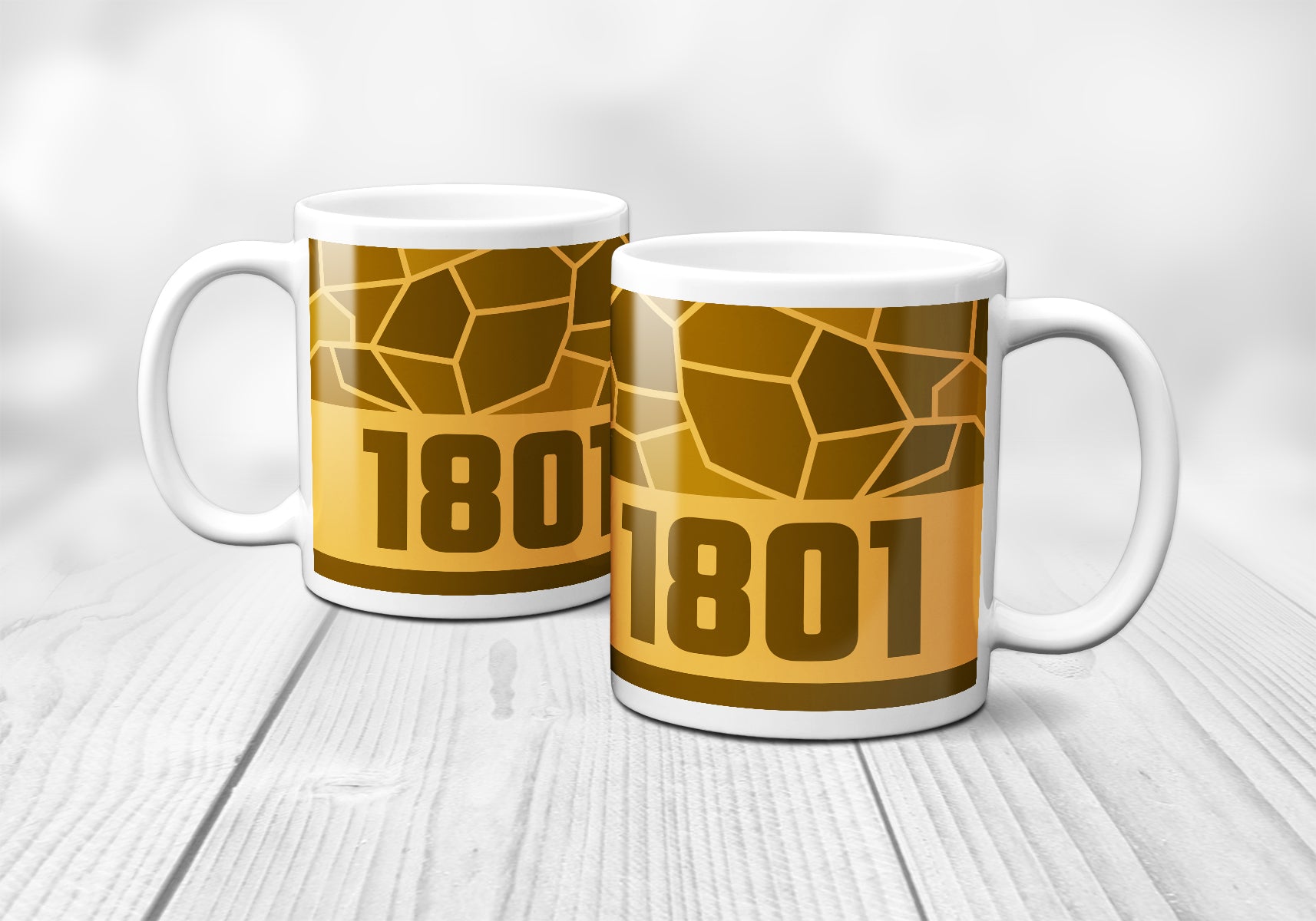 1801 Year Mug (11oz, Golden Yellow)