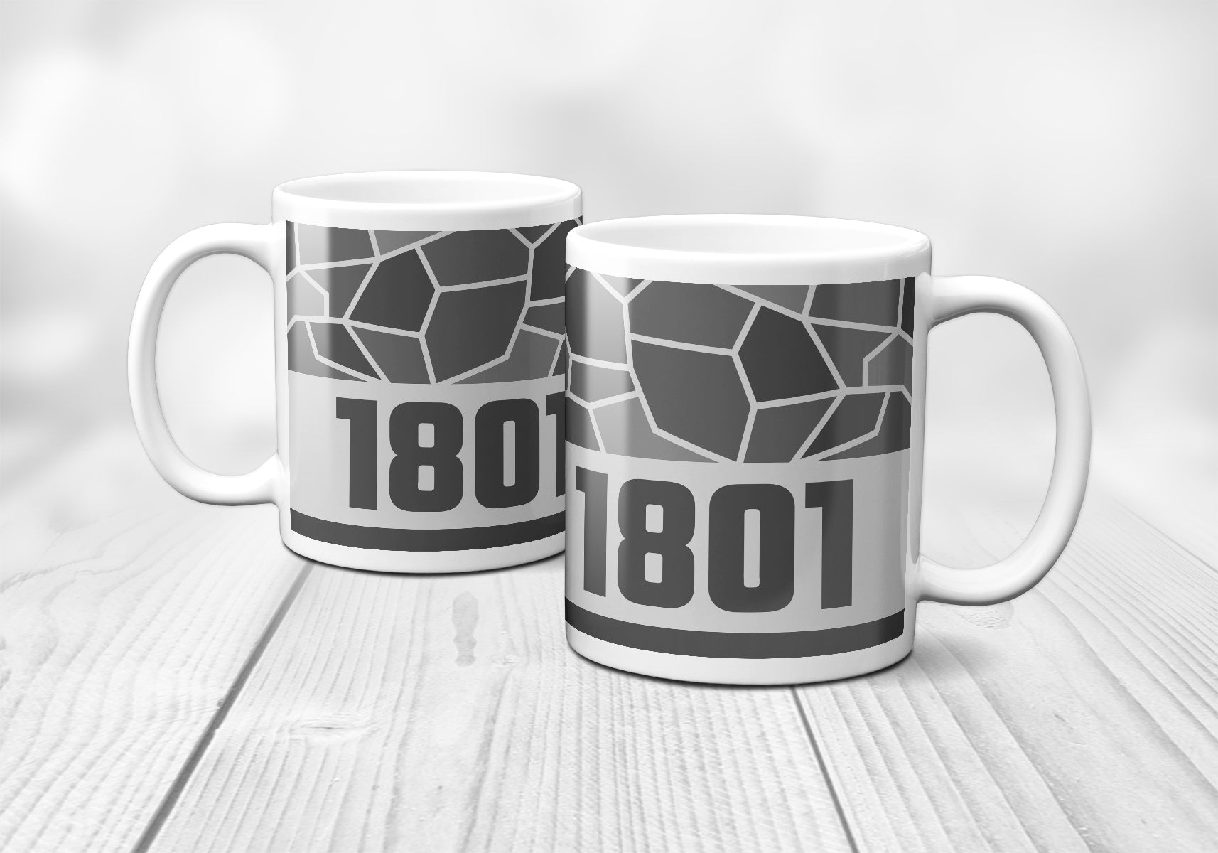 1801 Year Mug (11oz, Melange Grey)