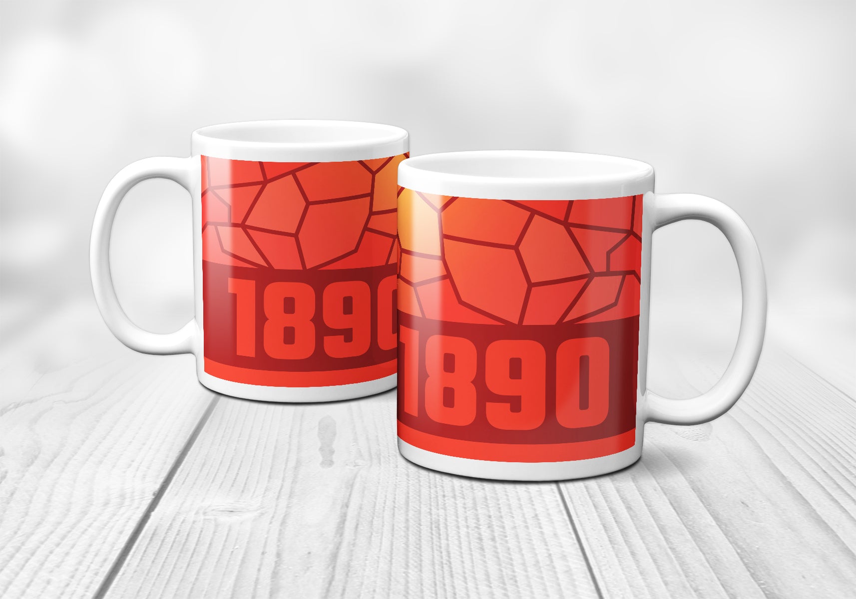 1890 Year Mug (11oz, Red)