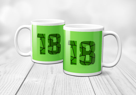 18 Number Mug (Liril Green)