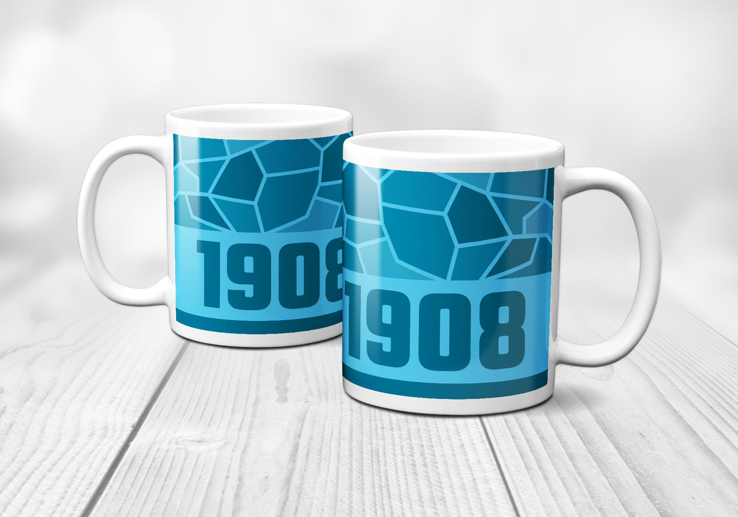 1908 Year Mug (11oz, Sky Blue)