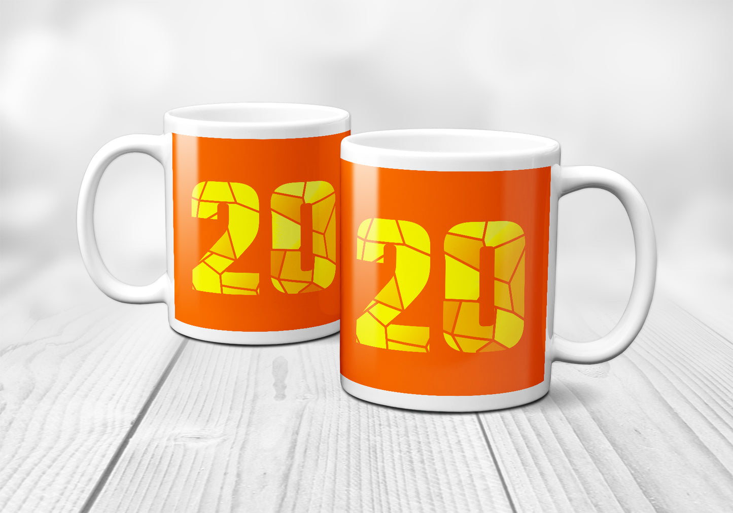 20 Number Mug (Orange)