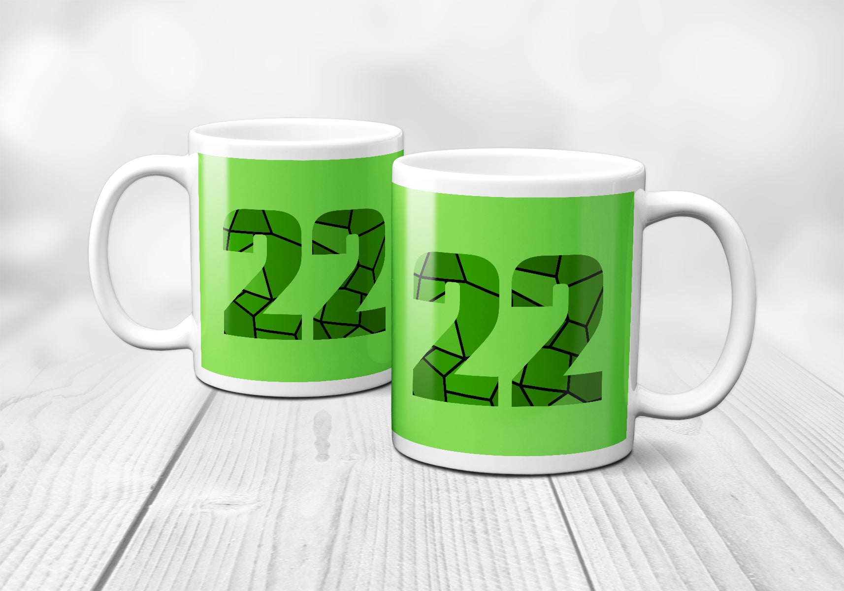 22 Number Mug (Liril Green)