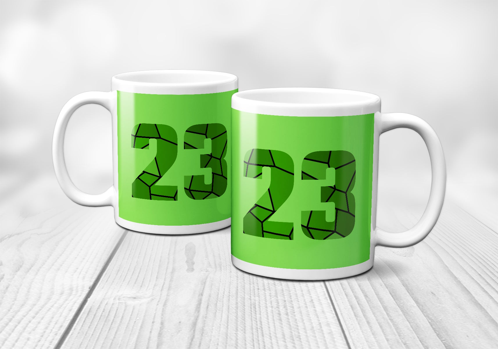23 Number Mug (Liril Green)
