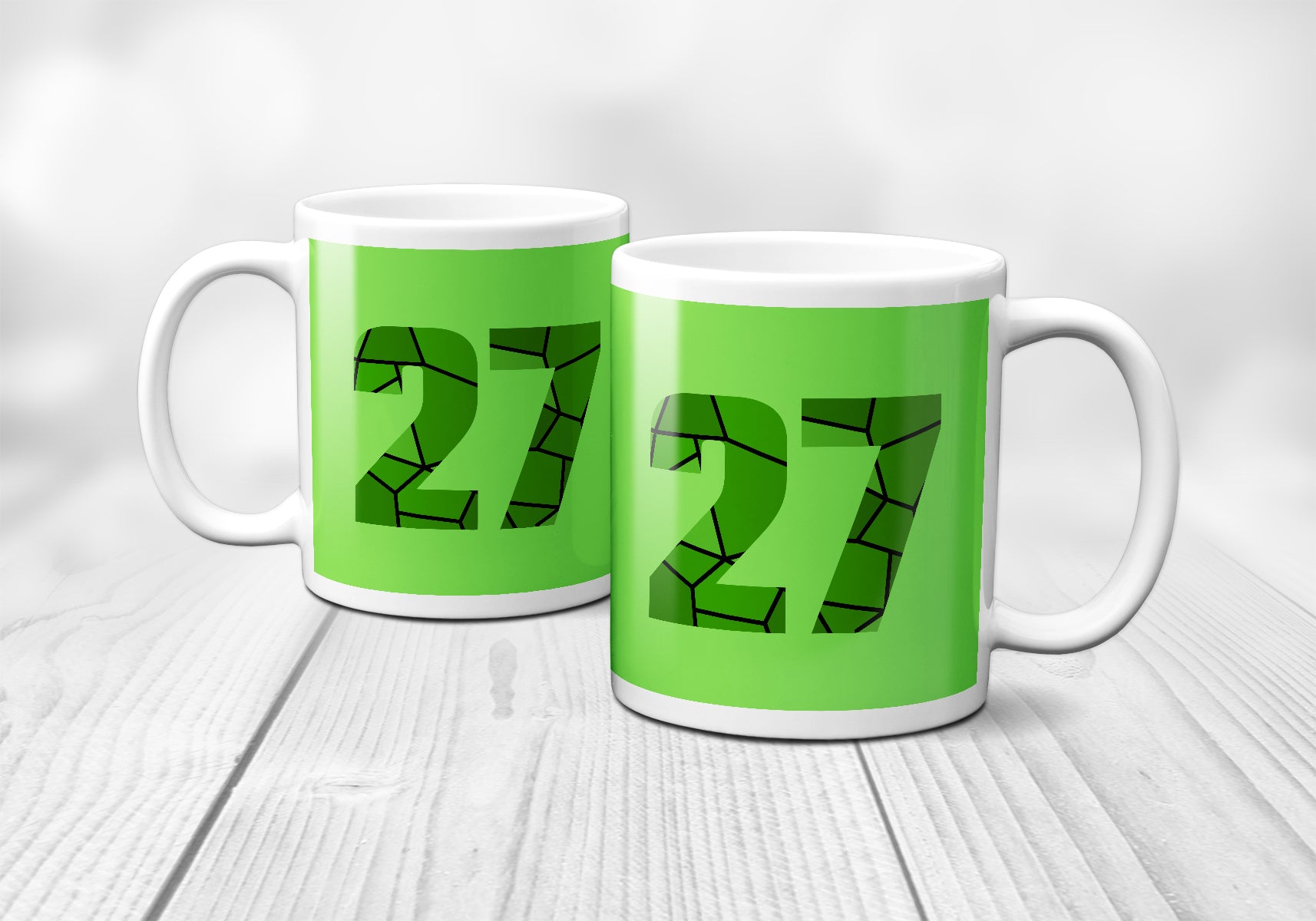 27 Number Mug (Liril Green)