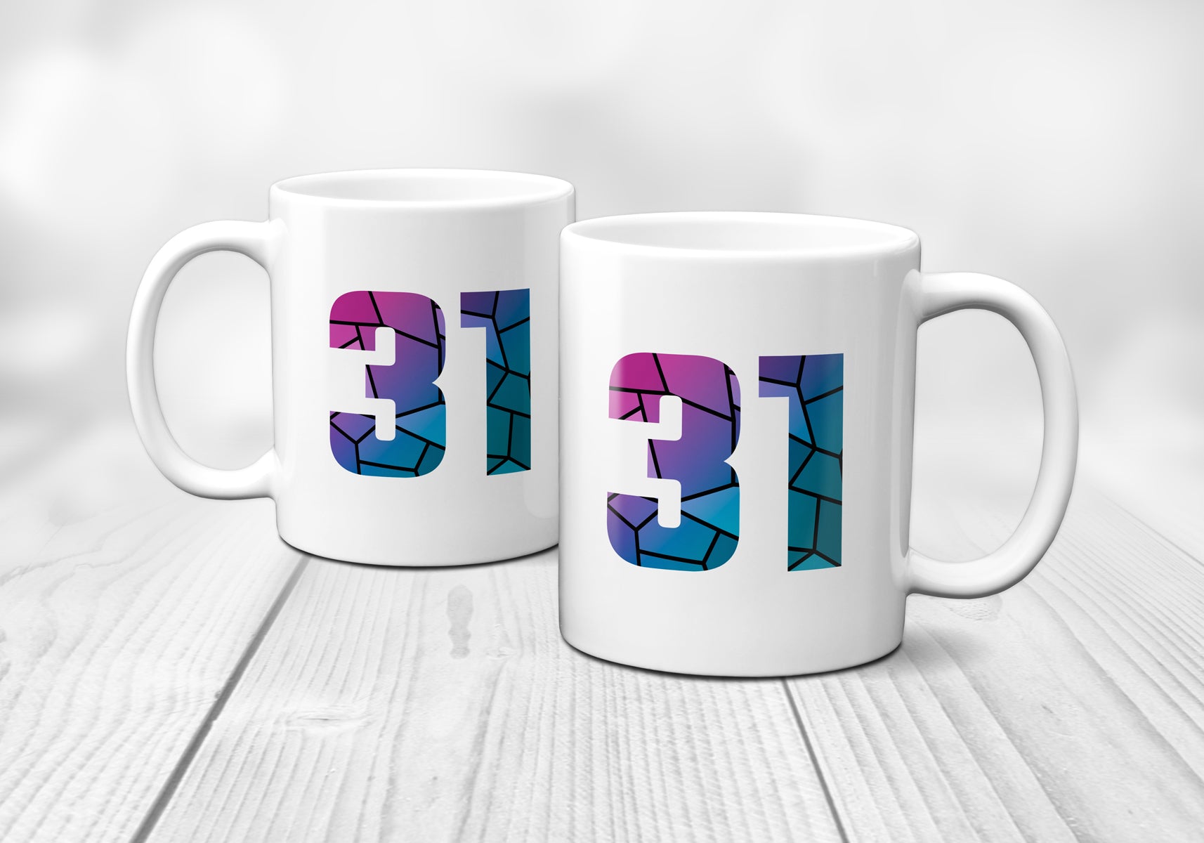 31 Number Mug (White)