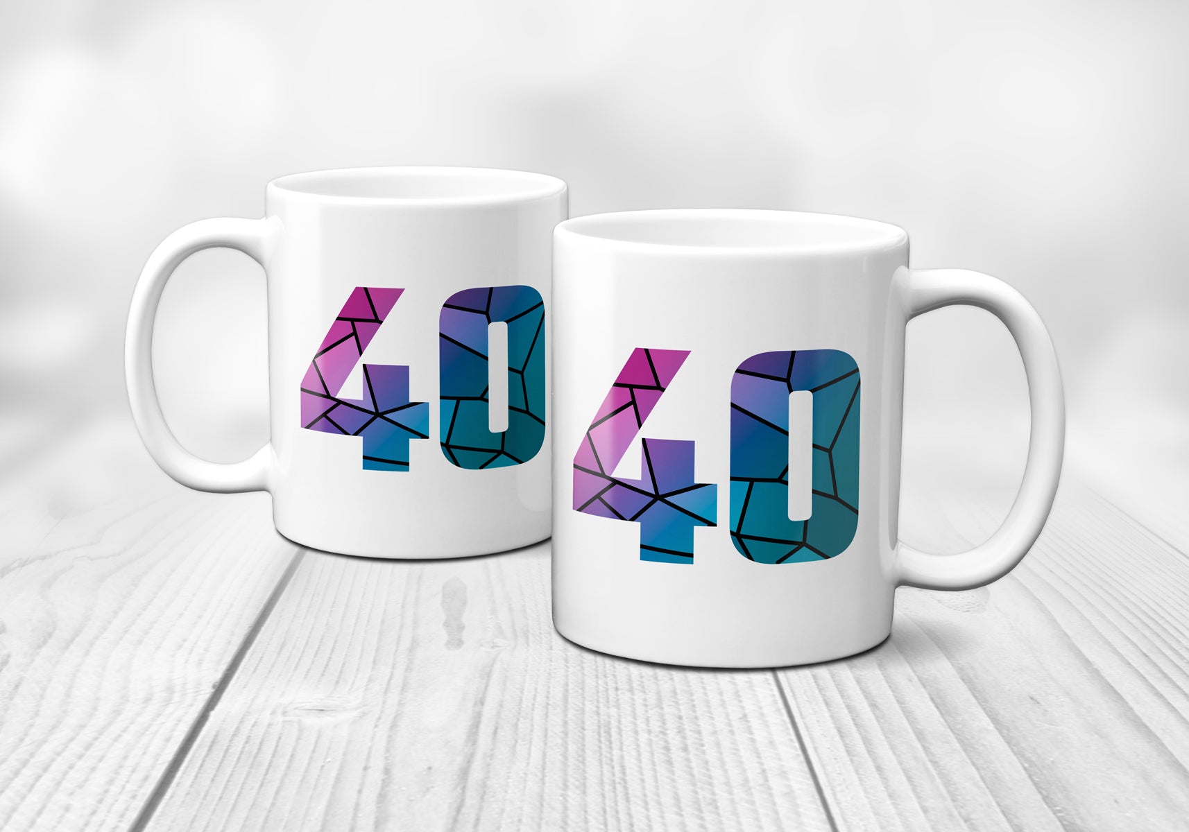 40 Number Mug (White)