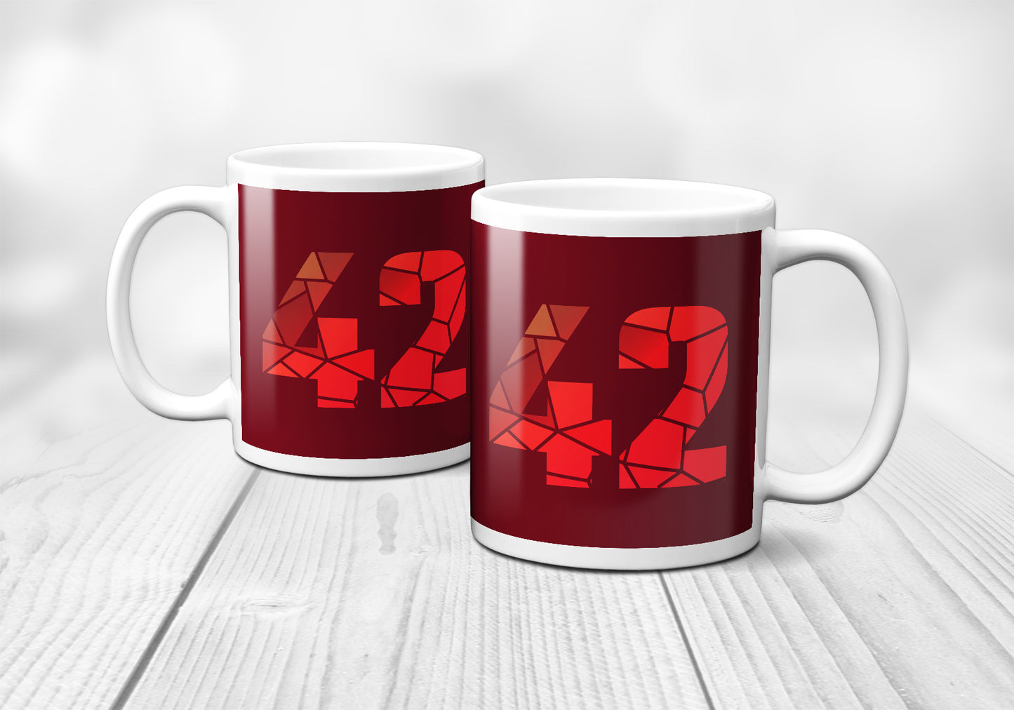 42 Number Mug (Maroon)