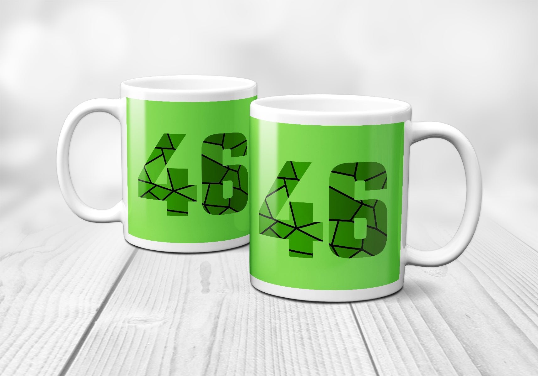 46 Number Mug (Liril Green)