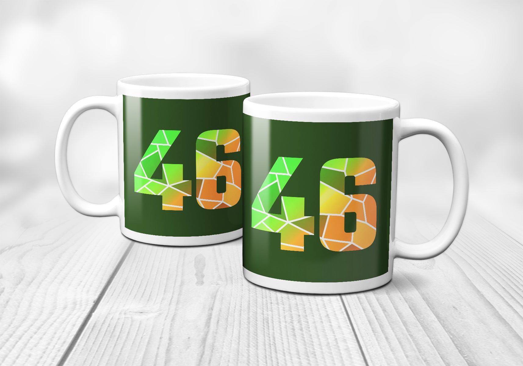 46 Number Mug (Olive Green)