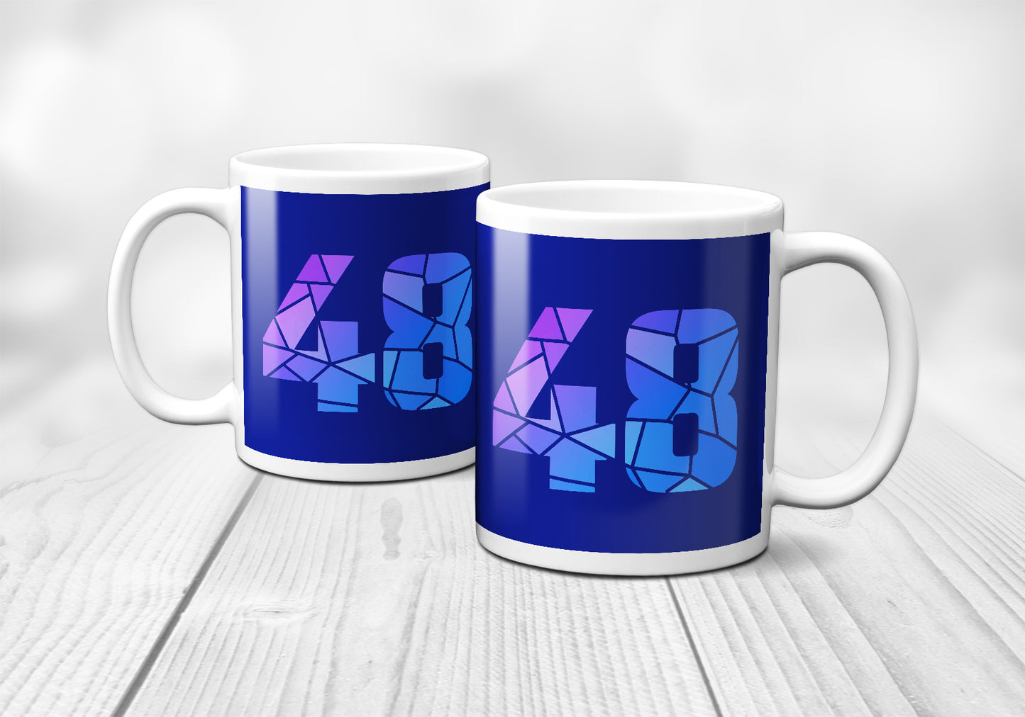 48 Number Mug (Royal Blue)