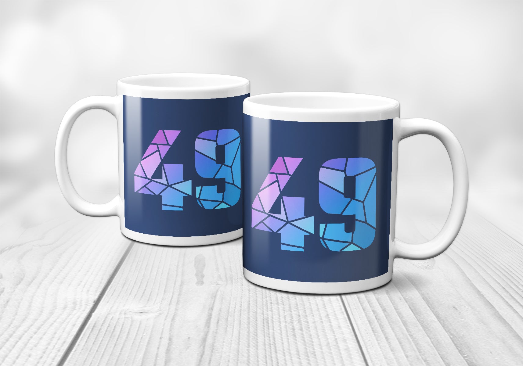 49 Number Mug (Navy Blue)