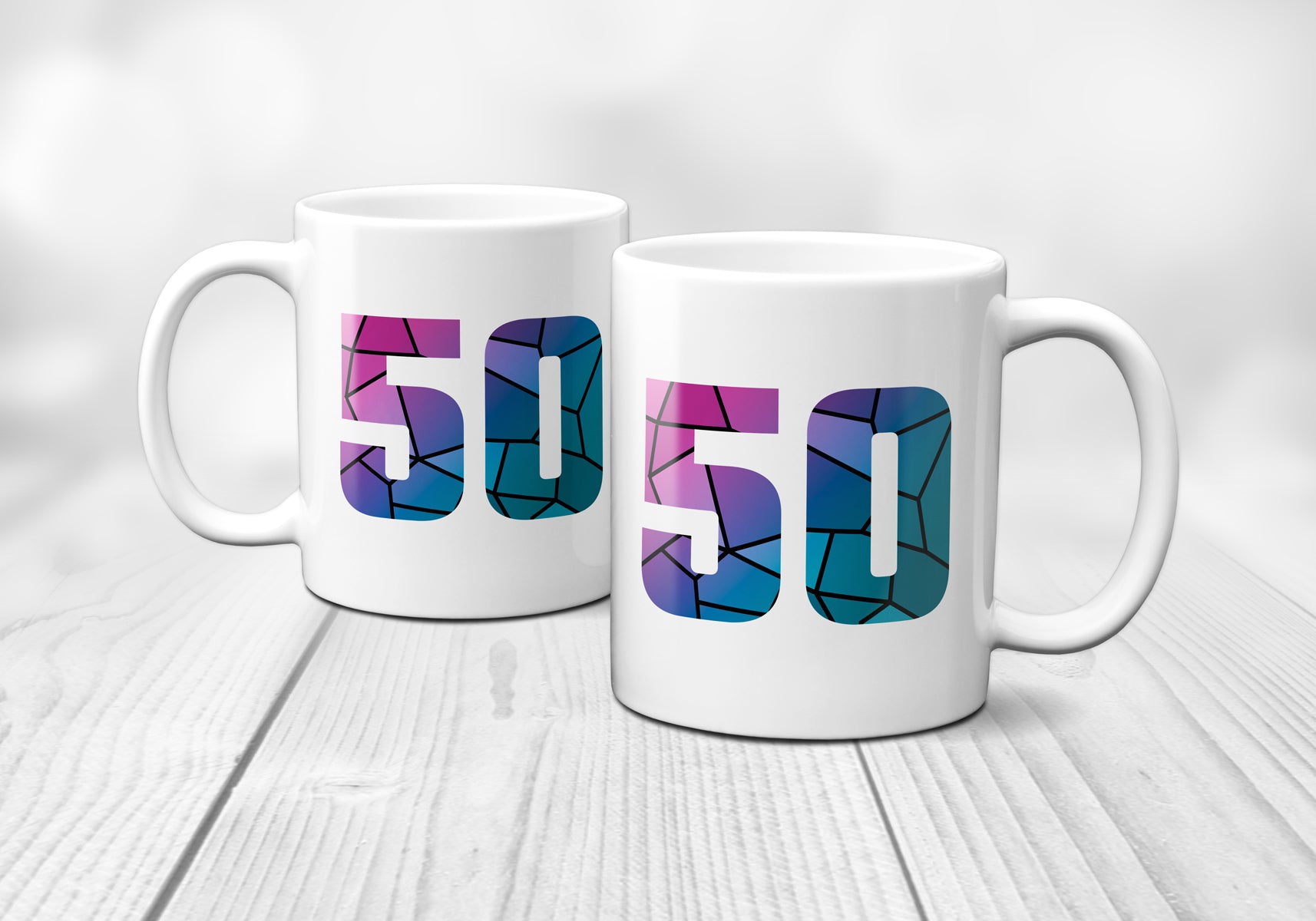 50 Number Mug (White)