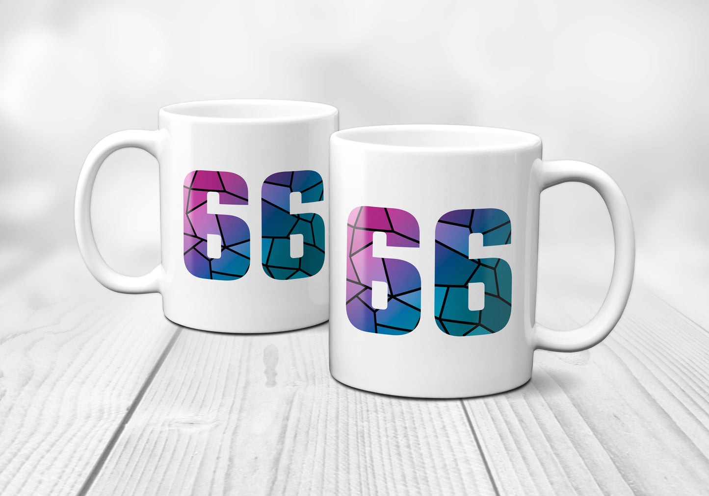 66 Number Mug (White)