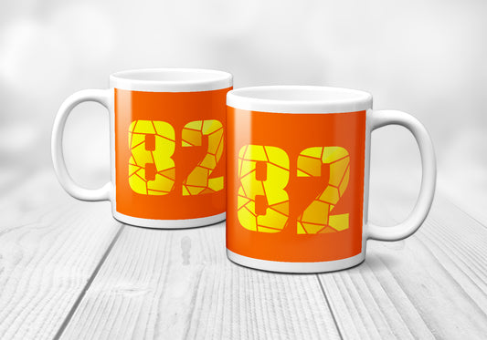 82 Number Mug (Orange)