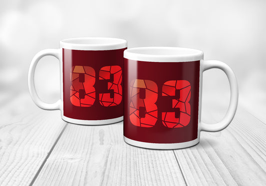 83 Number Mug (Maroon)