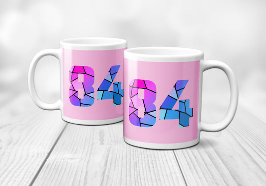 84 Number Mug (Light Pink)