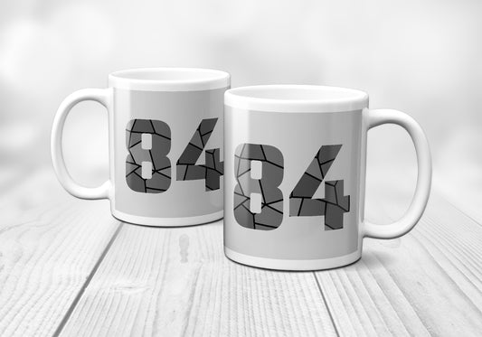 84 Number Mug (Melange Grey)