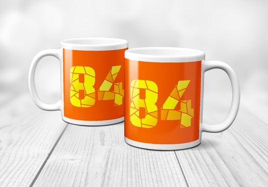 84 Number Mug (Orange)