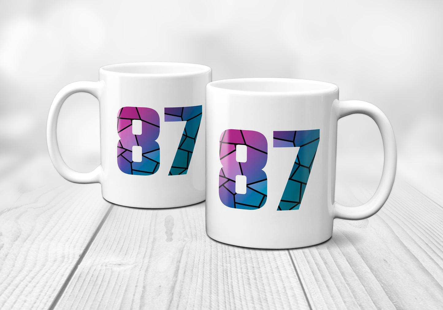 87 Number Mug (White)