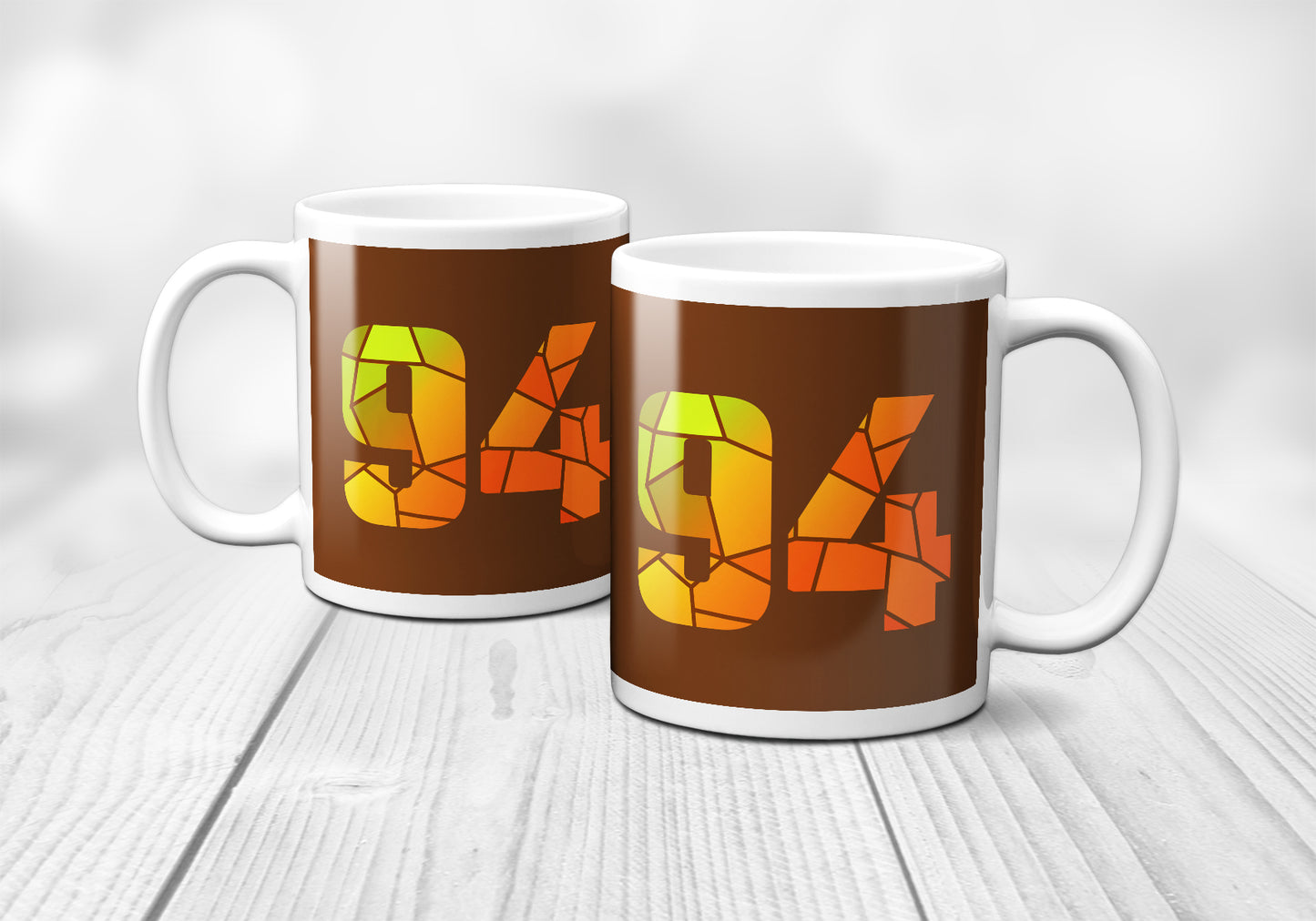 94 Number Mug (Brown)