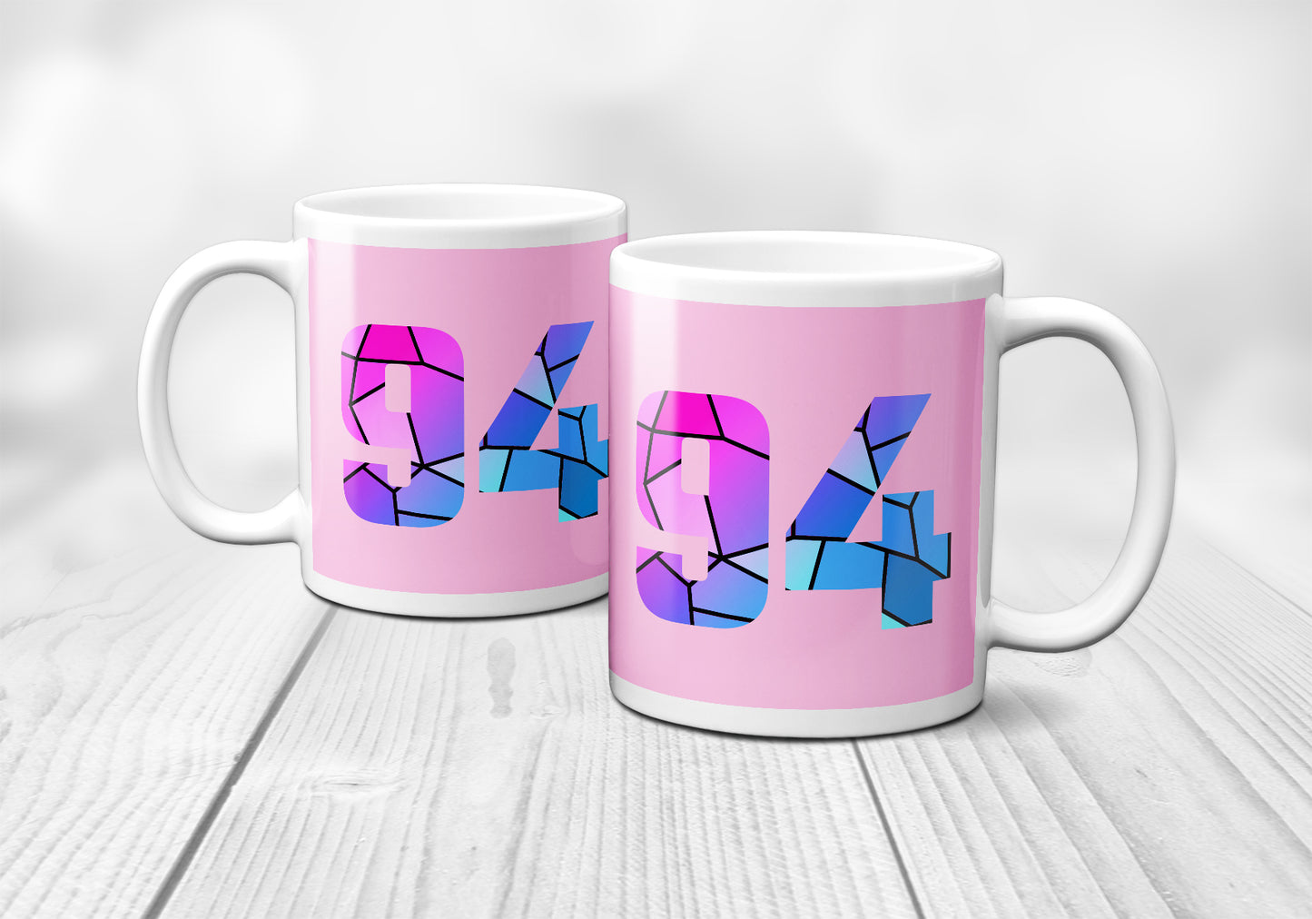 94 Number Mug (Light Pink)