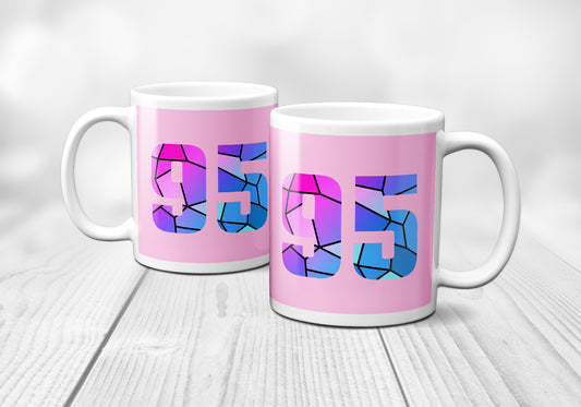 95 Number Mug (Light Pink)