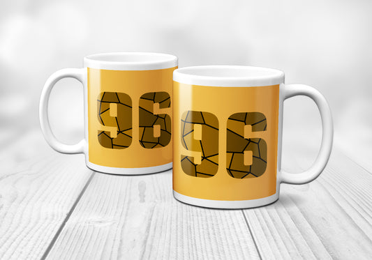 96 Number Mug (Golden Yellow)