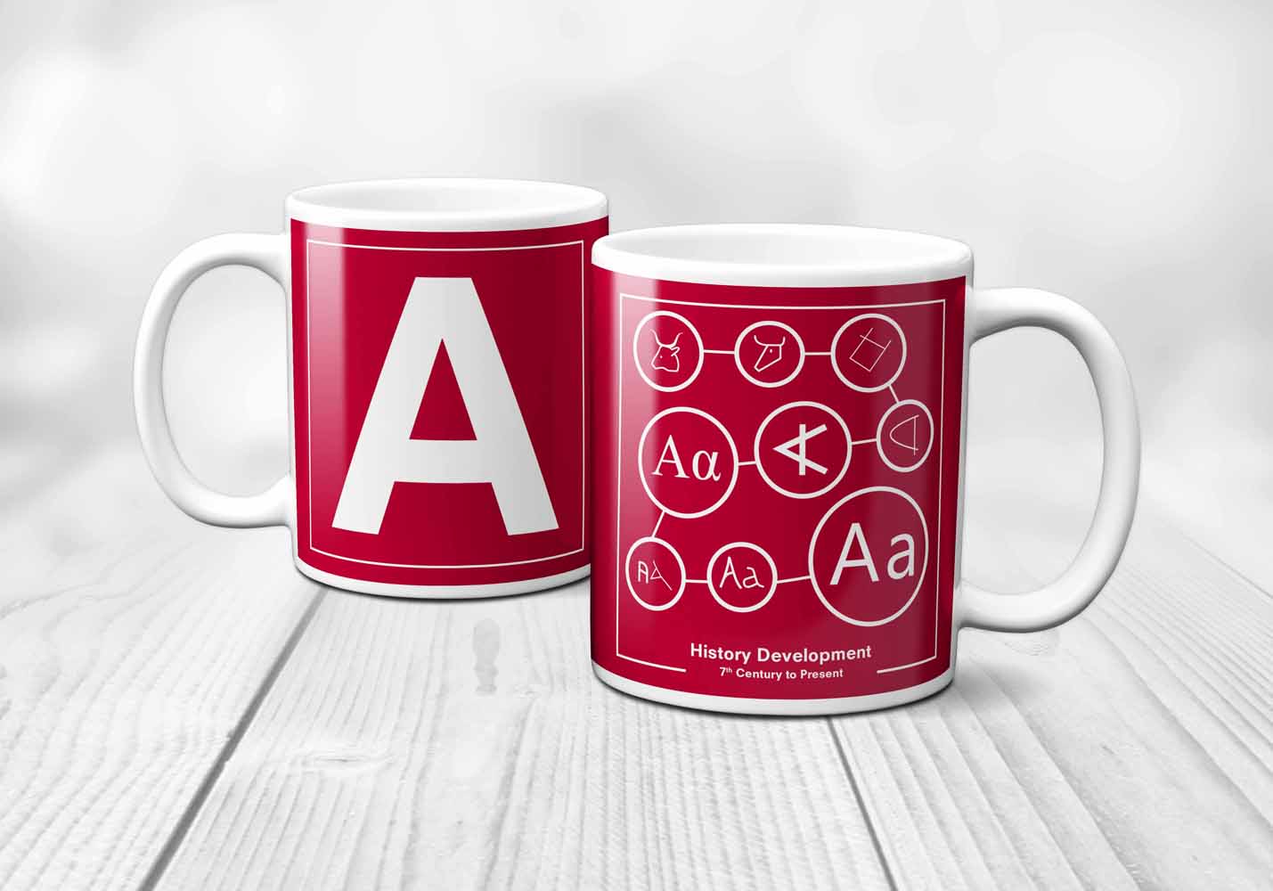 A Letter History Development Mug