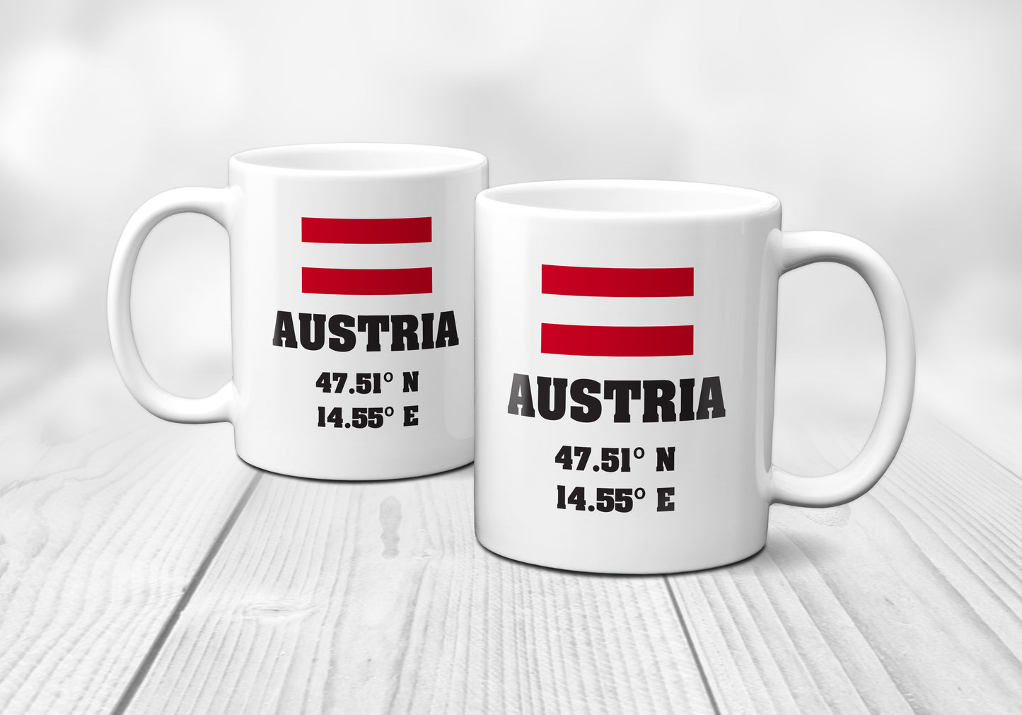 Austria Laitutude Longitude Mug